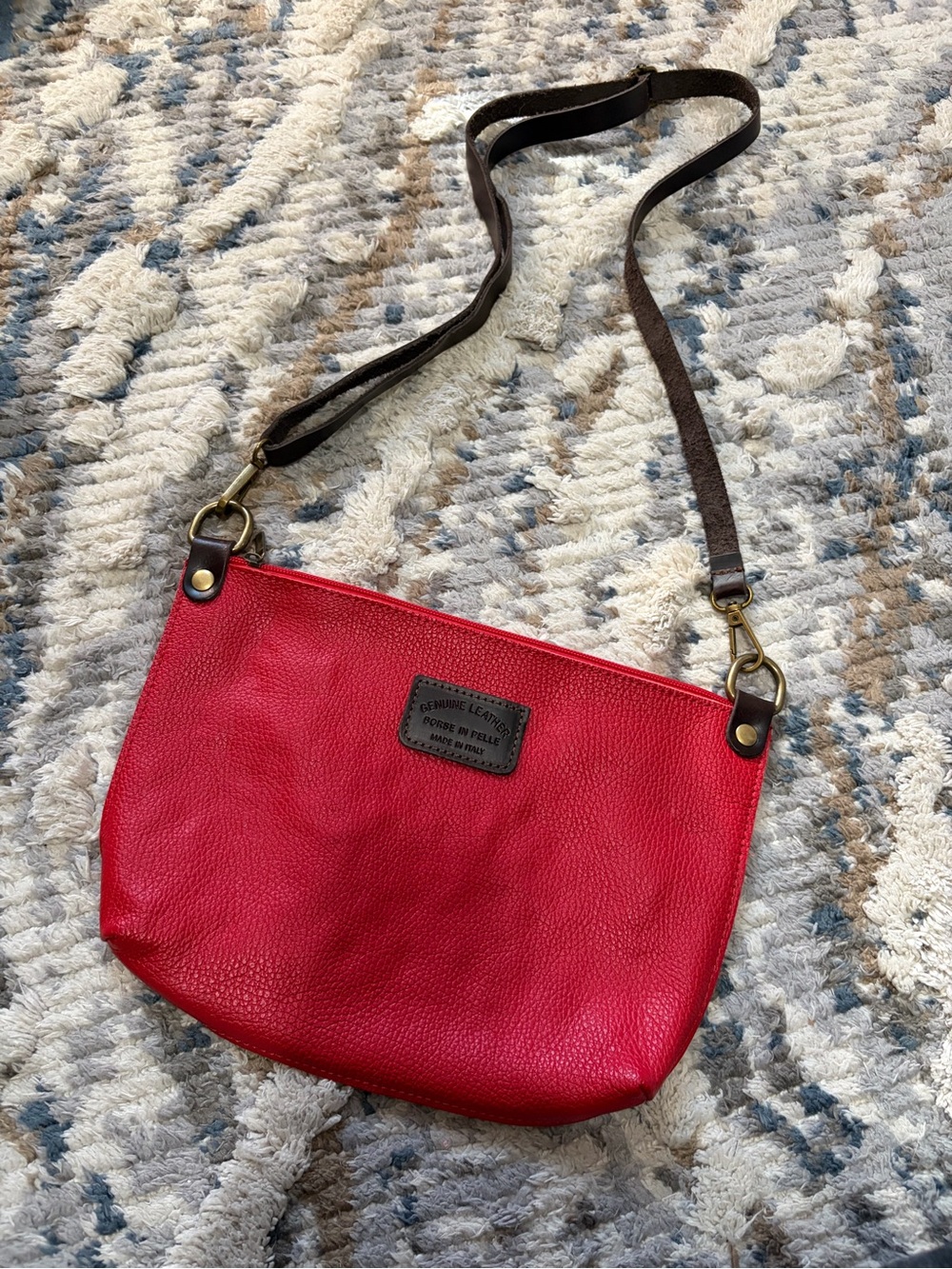 ST ITALIA brand, Italian Leather Crossbody Bag - Women